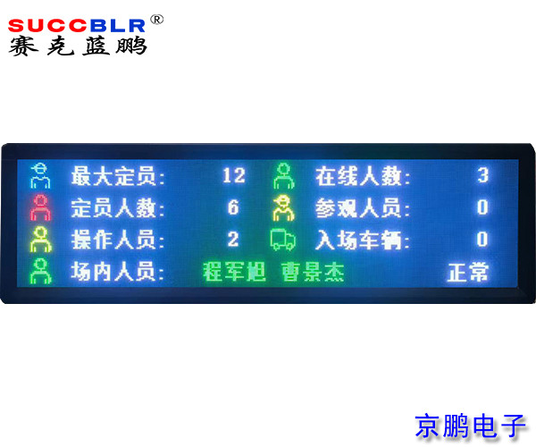 【門禁式定員監控系統設備】賽克藍鵬SUCCBLR定制室外P4全彩LED屏